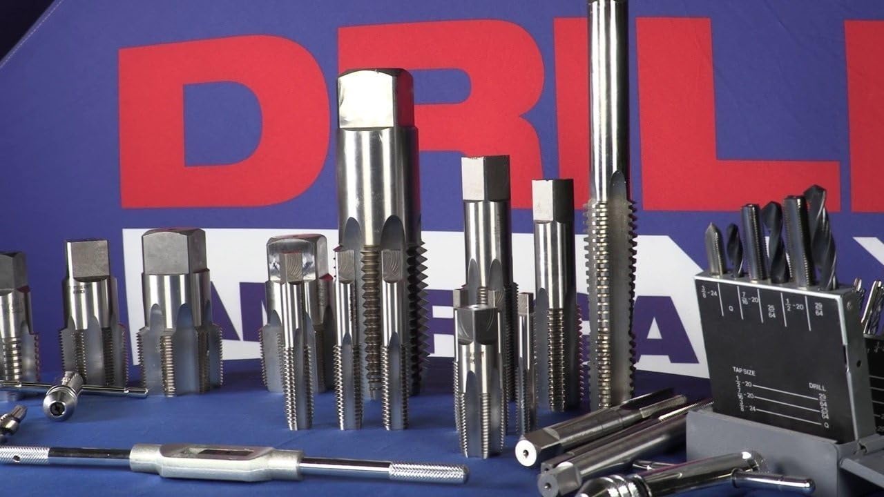 Drill America DWTT8X1.25 m8 x 1.25 High Speed Steel 4 Flute Taper Tap, (Pack of 1) - Image 2