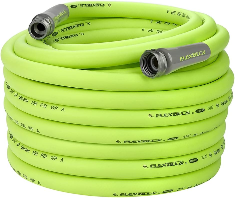 Flexzilla Garden Hose 3/4 in. x 100 ft., Lightweight All-Weather Water Hose, Durable and Flexible, Leak-Free Connections