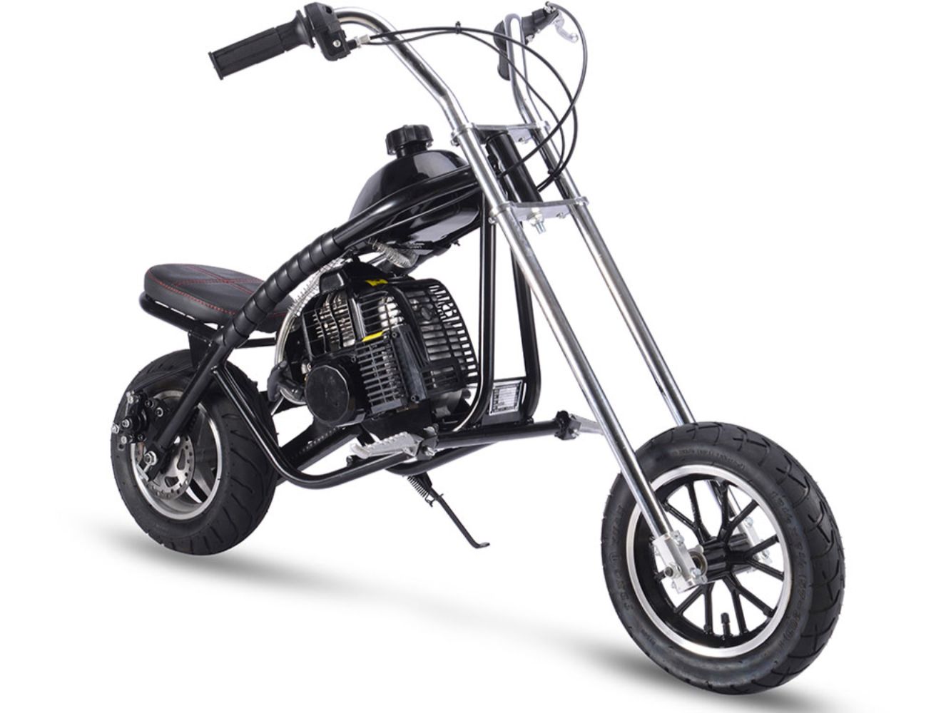 MotoTec 49cc Gas Mini Chopper V2 Black