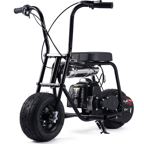 MotoTec Wild Rover 49cc 2-Stroke Kids Gas Mini Bike Black