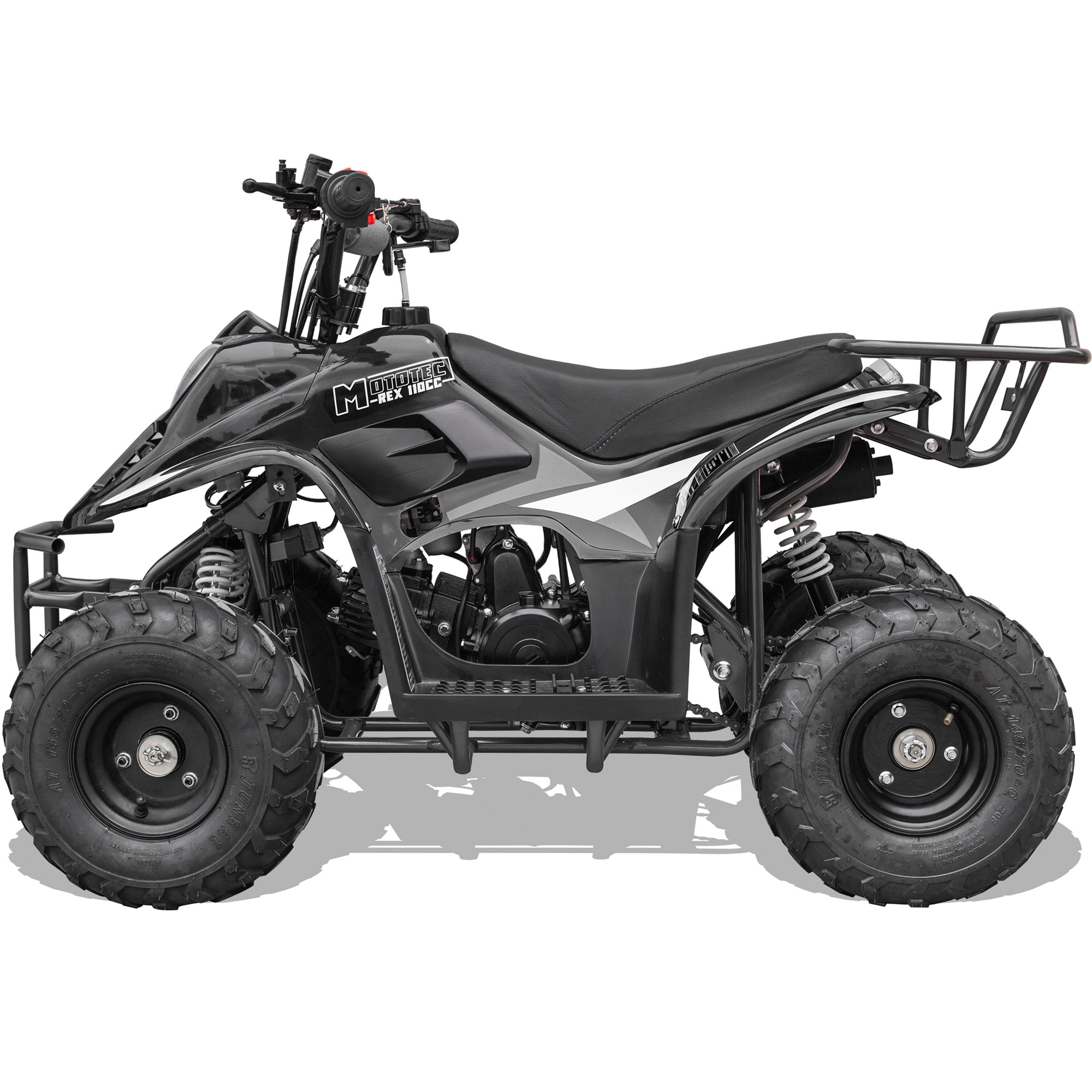 MotoTec Rex 110cc 4-Stroke Kids Gas ATV Black