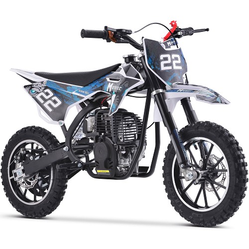 MotoTec Demon 40cc 4-Stroke Kids Gas Dirt Bike Blue
