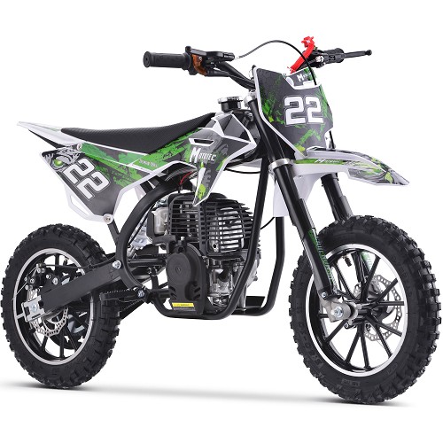 MotoTec Demon 40cc 4-Stroke Kids Gas Dirt Bike Green