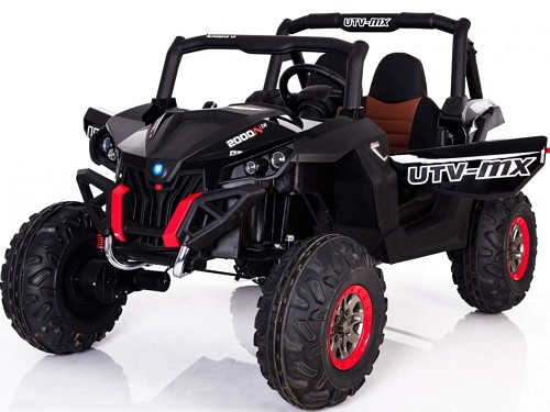 MotoTec UTV 4x4 12v Black (2.4ghz RC)