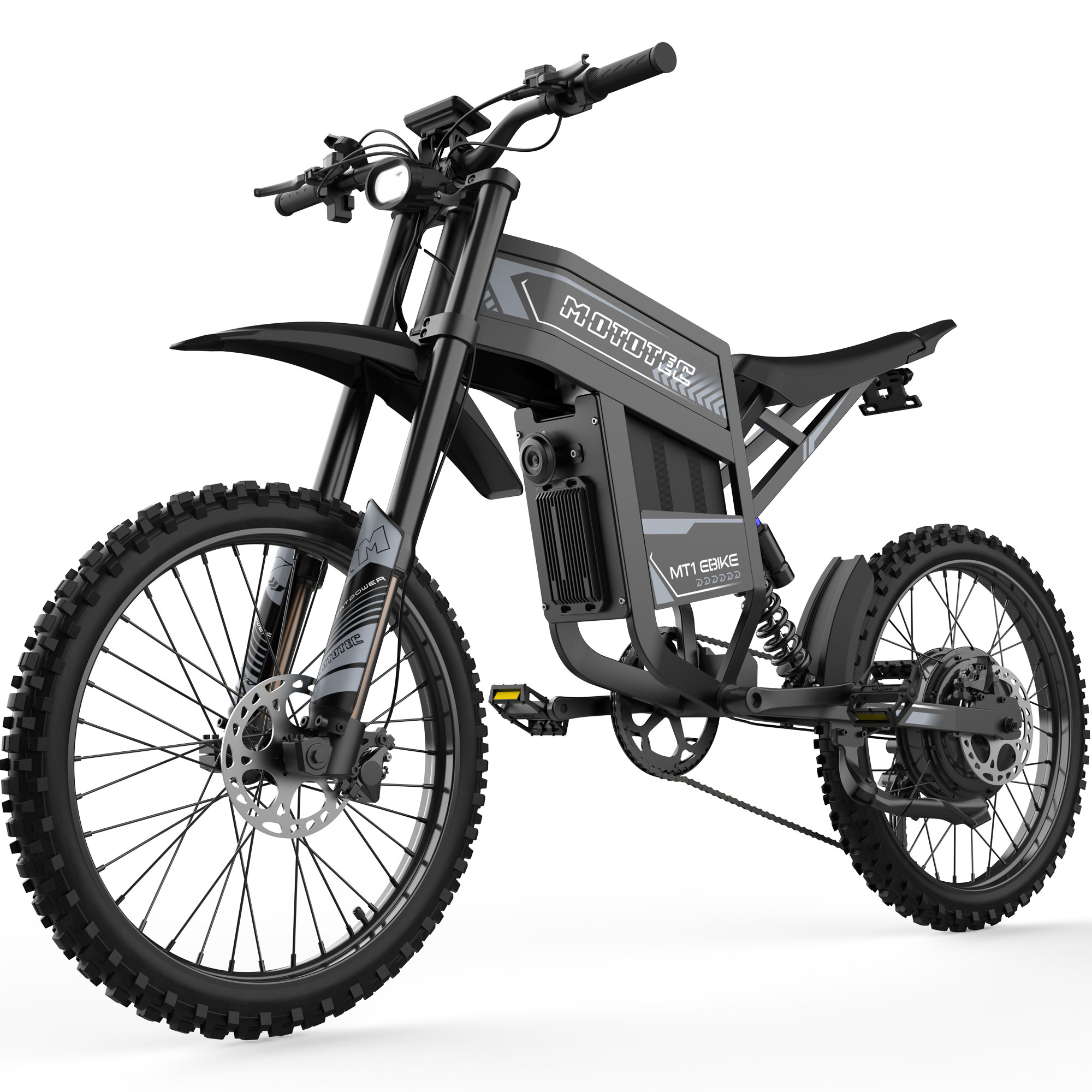 MotoTec MT1 Pro E-Bike 60v 6000w Grey