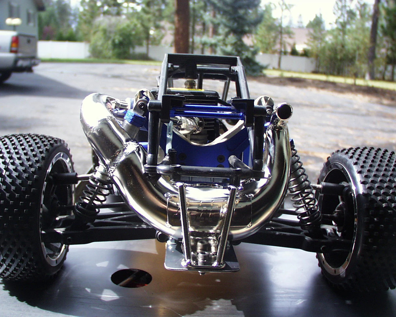 JetPro Redcat Dune Runner Rear Mount Performance Pipe - Chrome