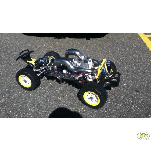 JetPro HPI Baja V2 Twins Performance Pipe - Raw