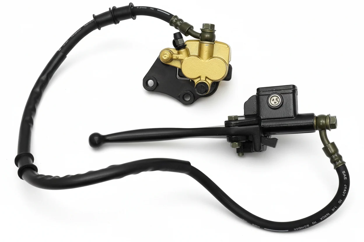 Universal Parts Front Hydraulic Brake Assy, Pocket/Dirt Bike