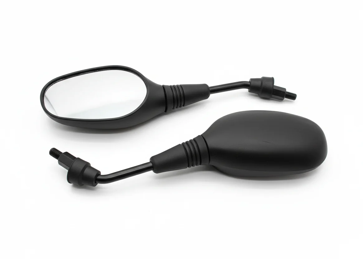 Scooter Mirror Set (Black, Street) 8mm or 10mm