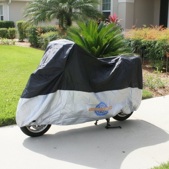 Universal Scooter & Motorcycle Cover - 210D Ripstop Nylon